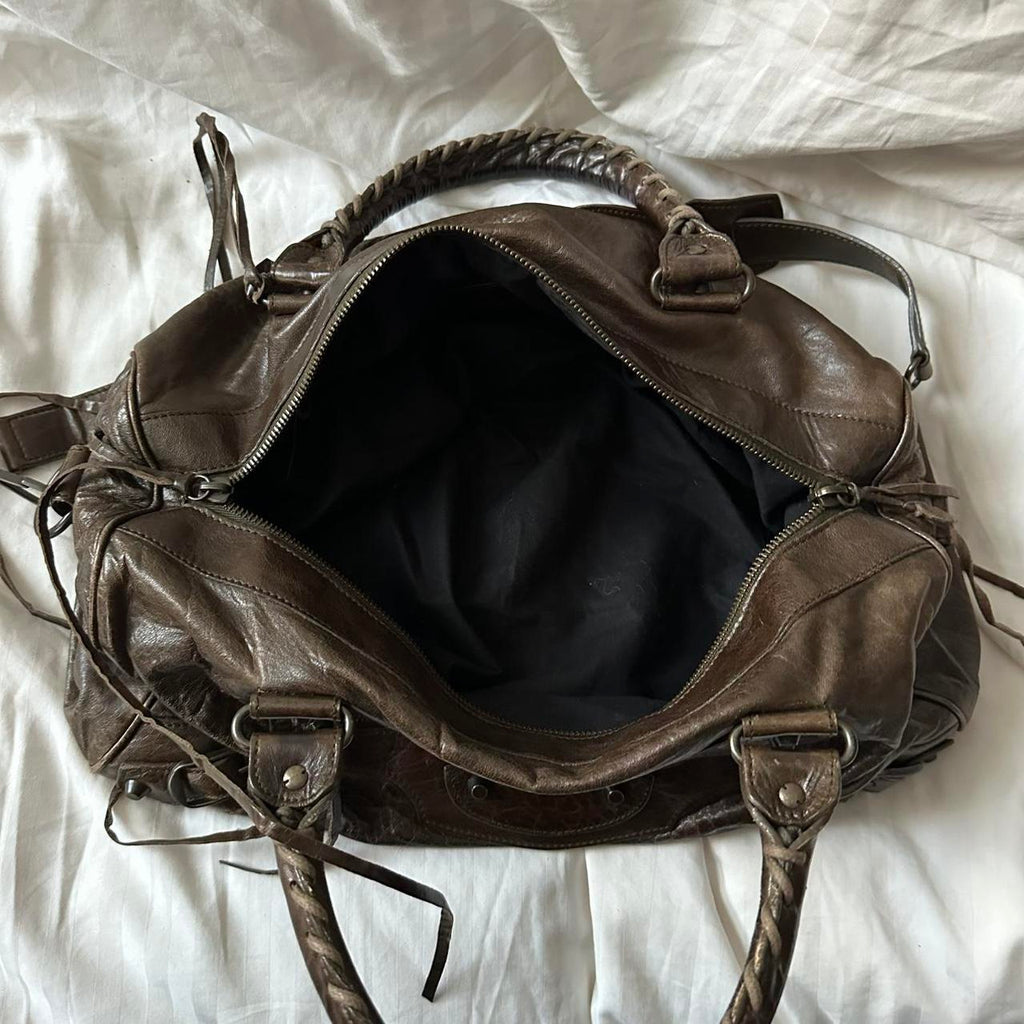 🌺🩷 🍇💜Preowned BROWN BALENCIAGA CITY BAG🍇💜 🤎🌆