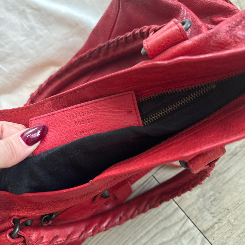 🌺🩷 Preowned Authentic Balenciaga city bag classic🩷🍒 🤎🌆