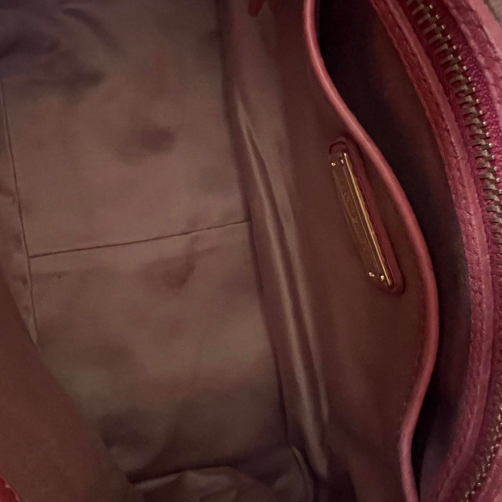 🌺🩷 Authentic Pink Miu Miu Vitello Lux Bow Bag With Gold Hardware🍒❤️‍🔥 🤎🌆