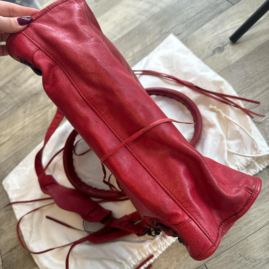 🌺🩷 Preowned Authentic Balenciaga city bag classic🩷🍒 🤎🌆