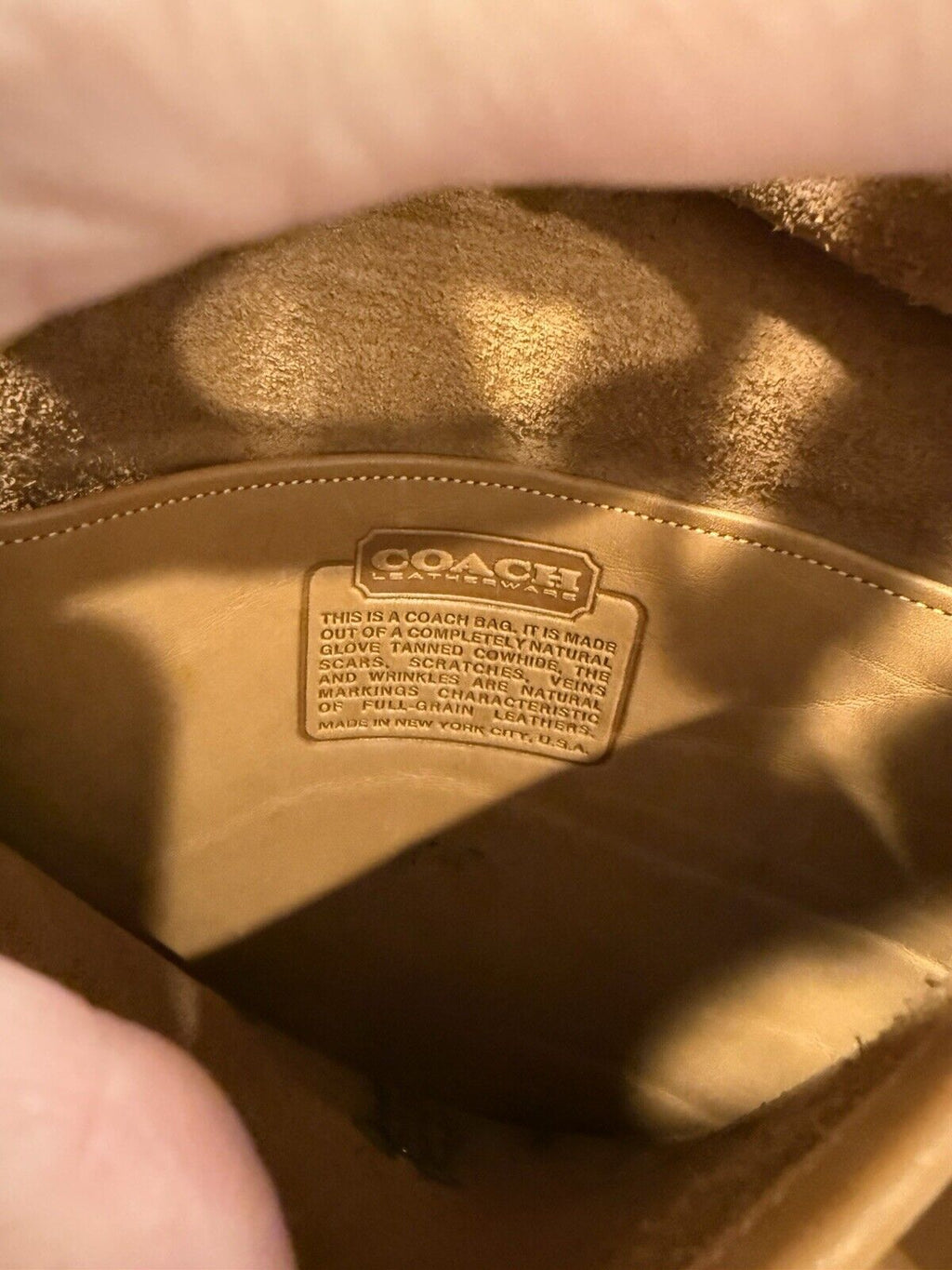 🌺🩷 Coach Vintage Crescent Saddle Bag Nyc 9235 Saddle Tan🍂✨ 🤎🌆