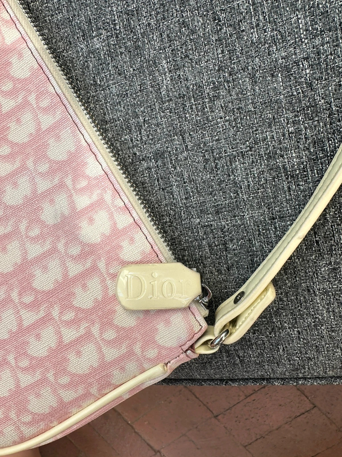 🌺🩷 Rare Vintage Saddle Bag Diorissimo Canvas Mini Very Good Condition🌺🩷 🤎🌆