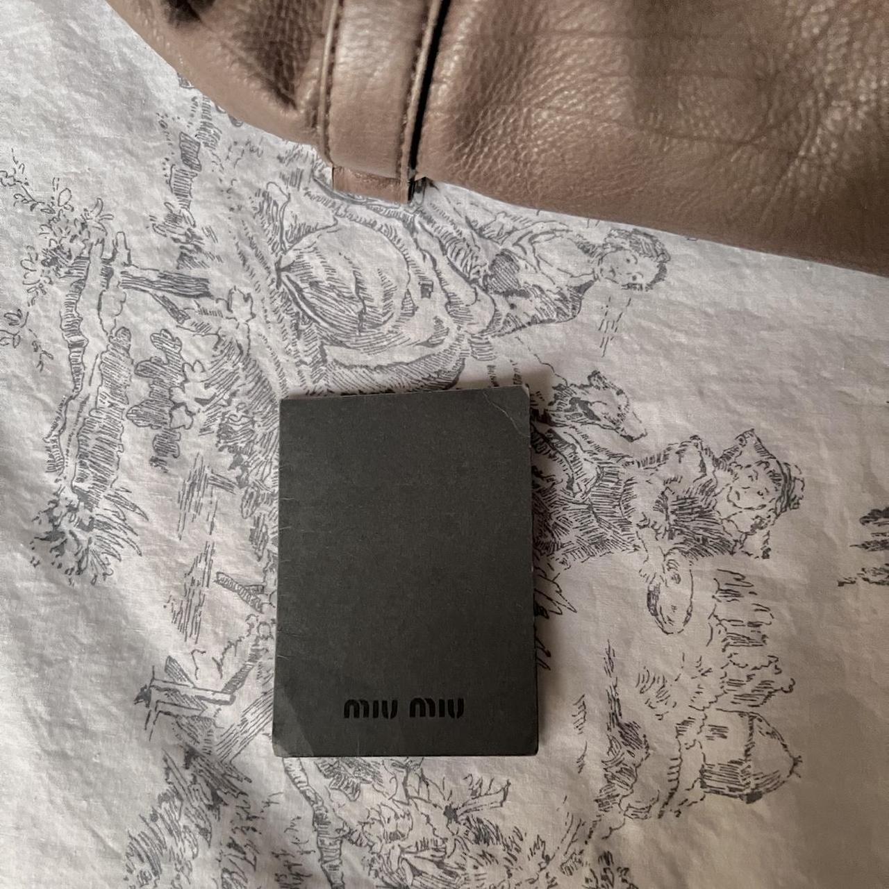 🌺🩷 Authentic Miu Miu Purple Grey Leather Vitello Lux Bow Bag In Gold Hardware With Removable Strap🤎🌆 🤎🌆