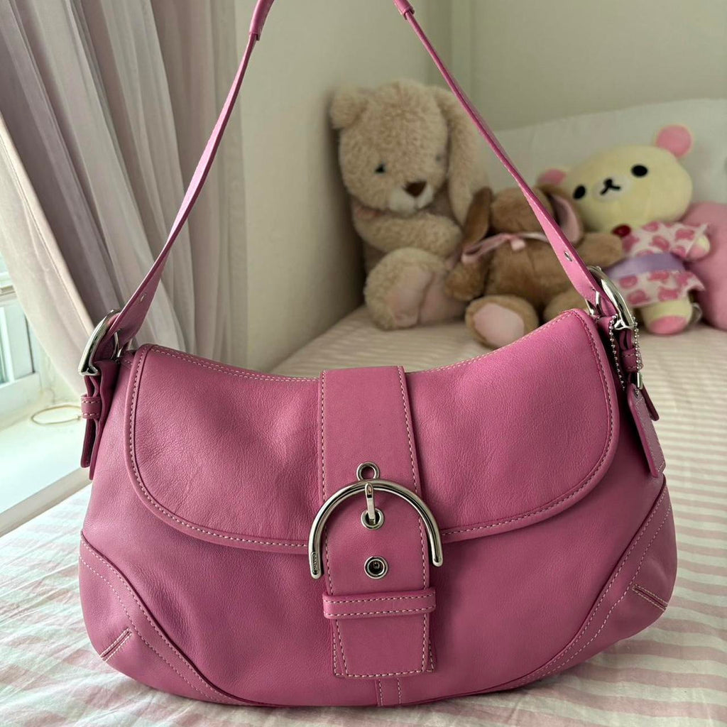 🌺🩷 Rare Hot Pink Coach Soho🌺🩷 🤎🌆