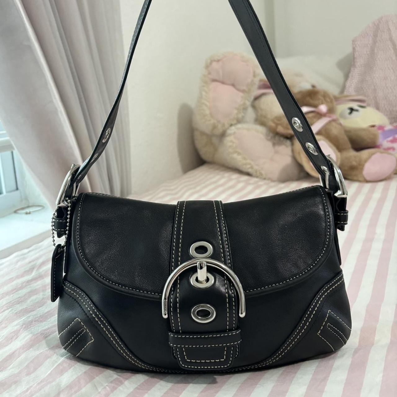 🌺🩷 Coach Black Mini Soho🖤🍫 🤎🌆