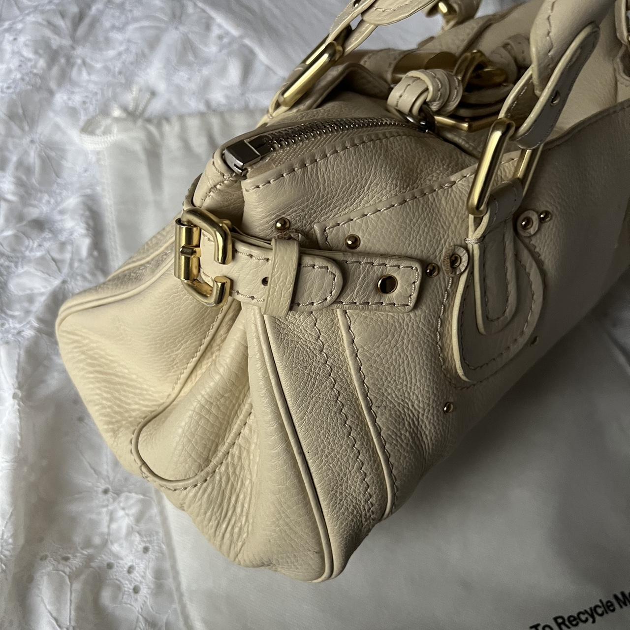 🌺🩷 Authentic Cream Chloe Paddington Bag With Gold Hardware✨🔥 🤎🌆