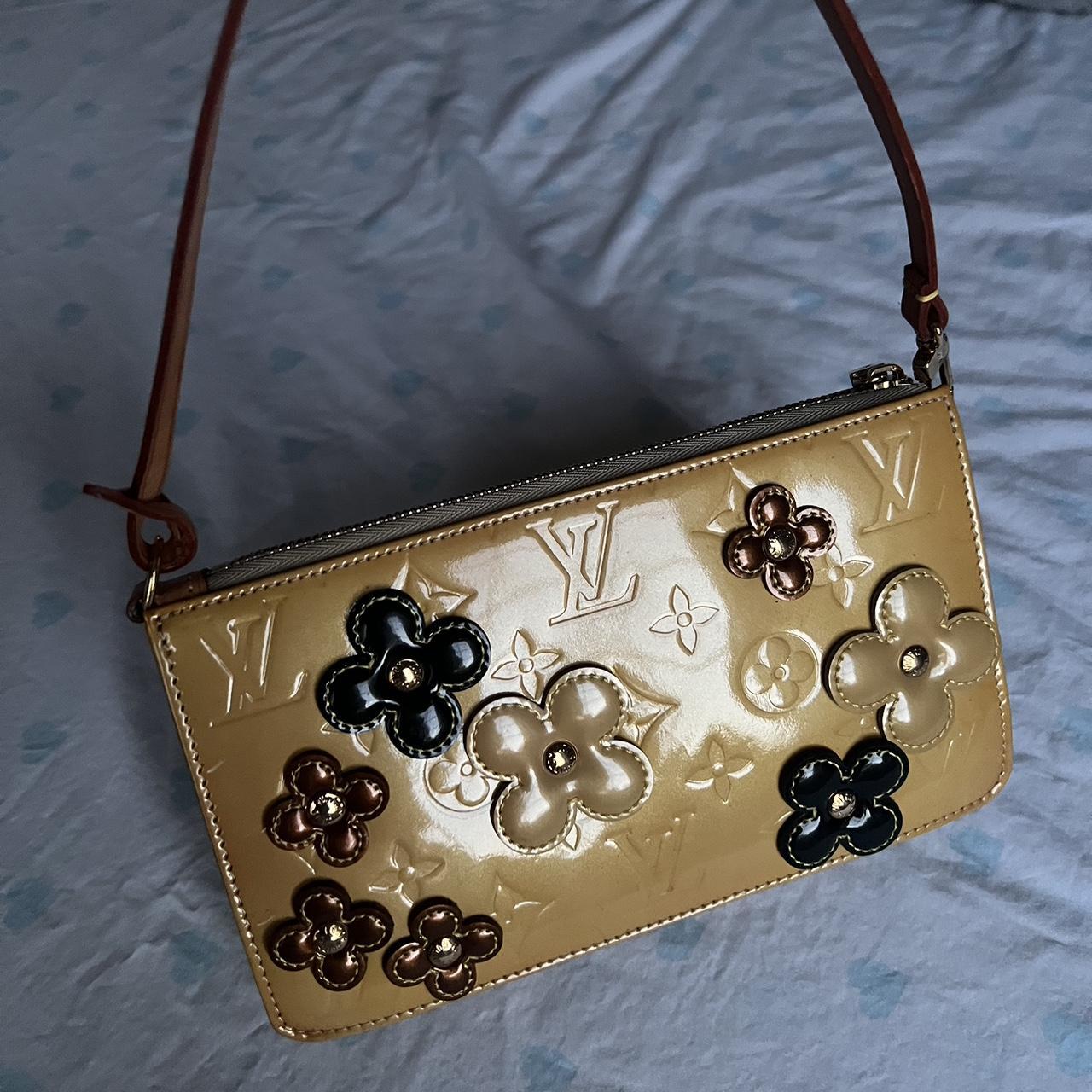 🌺🩷 Louis Vuitton 2002 Special Edition Orange Lexington Flower Pochette🍂✨ 🤎🌆