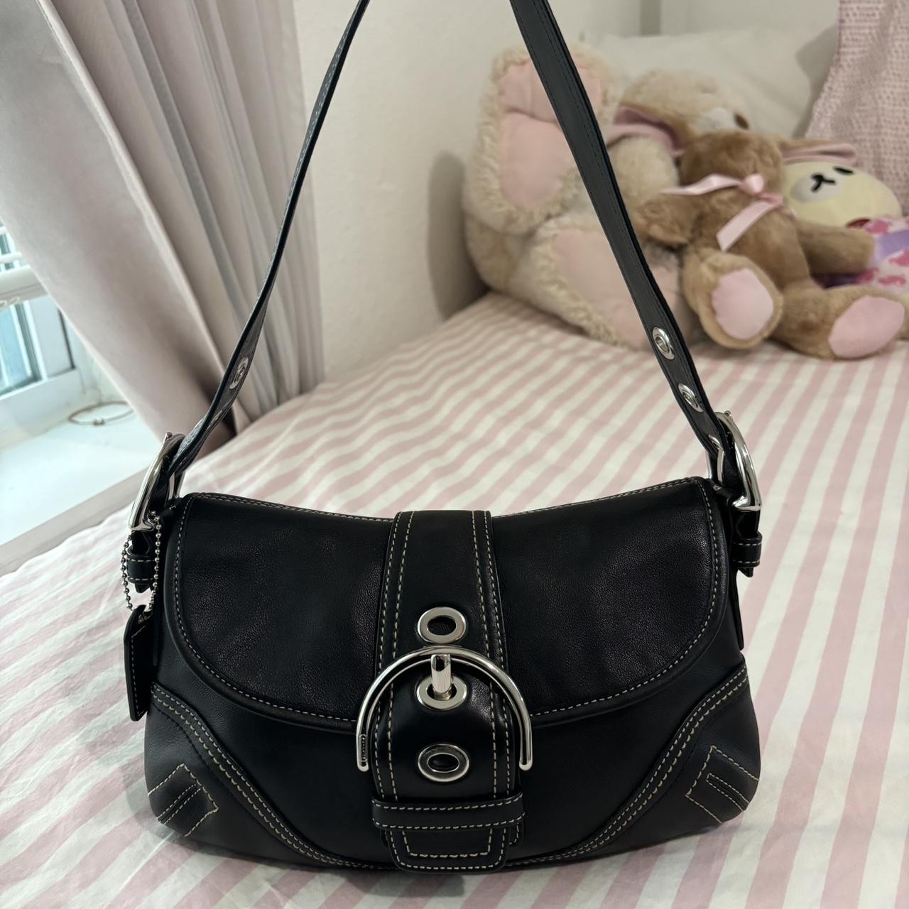 🌺🩷 Coach Black Mini Soho🖤🍫 🤎🌆