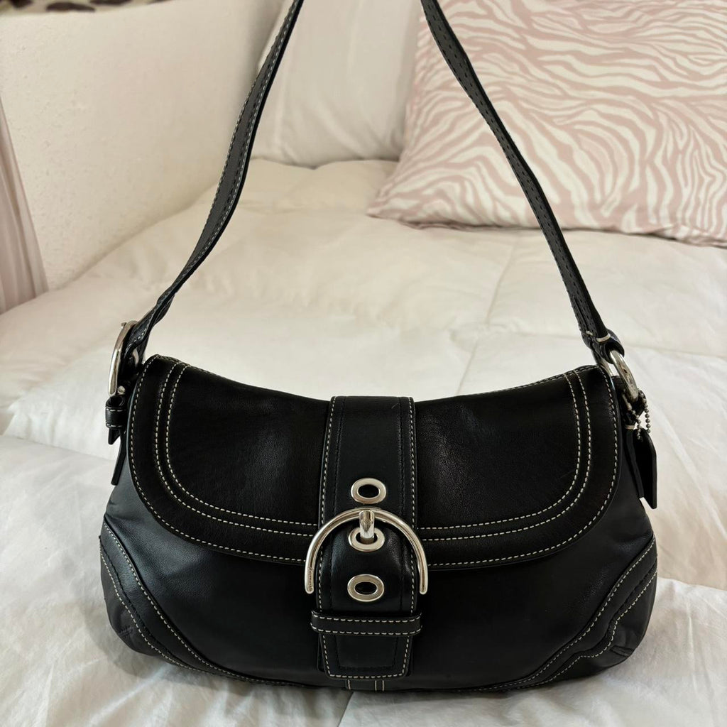 🌺🩷 Coach Soho Size Medium🖤🍫 🤎🌆