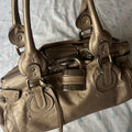 🌺🩷 Authentic Bronze Chloe Paddington Bag With Silver Hardware🍬⚡ 🤎🌆