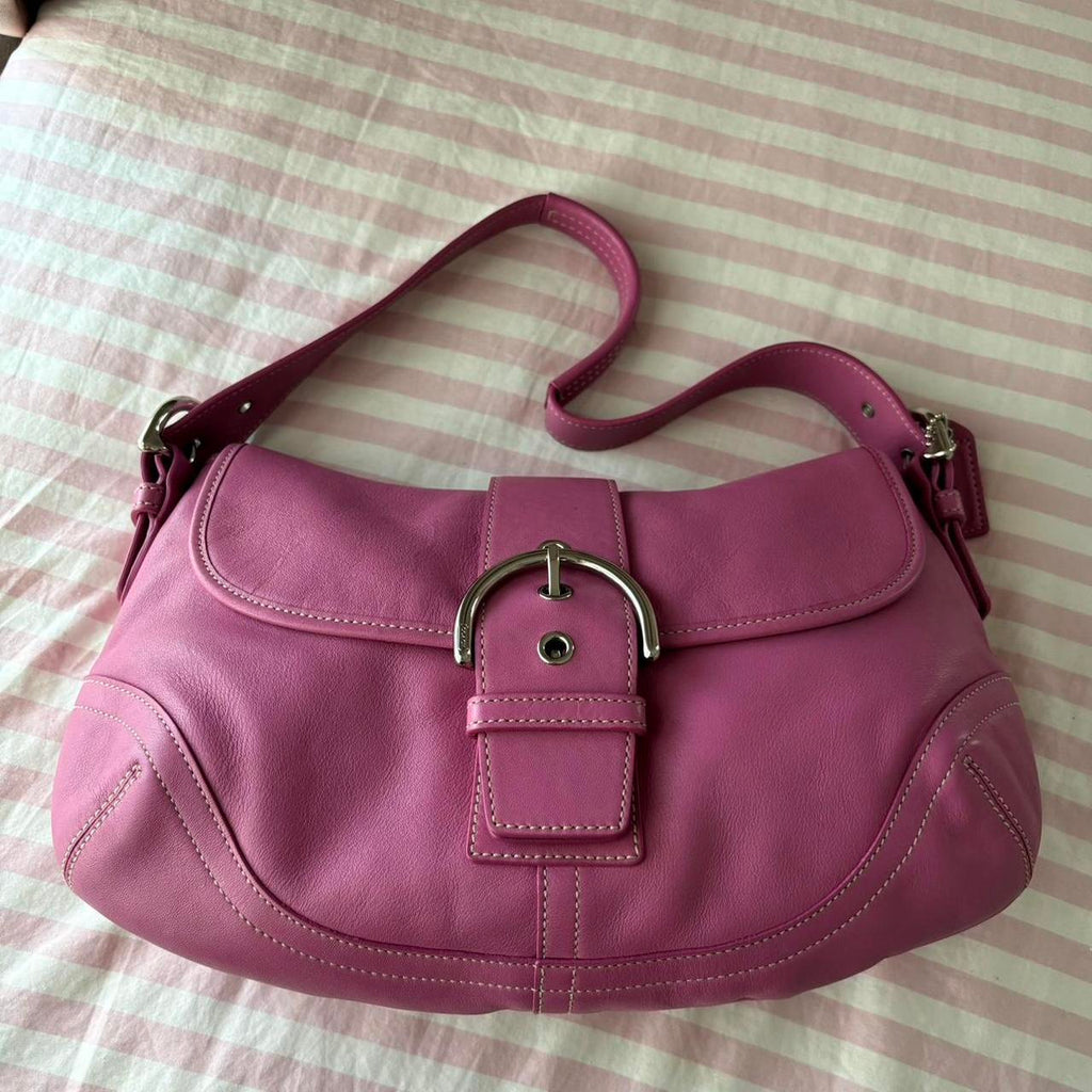 🌺🩷 Rare Hot Pink Coach Soho🌺🩷 🤎🌆