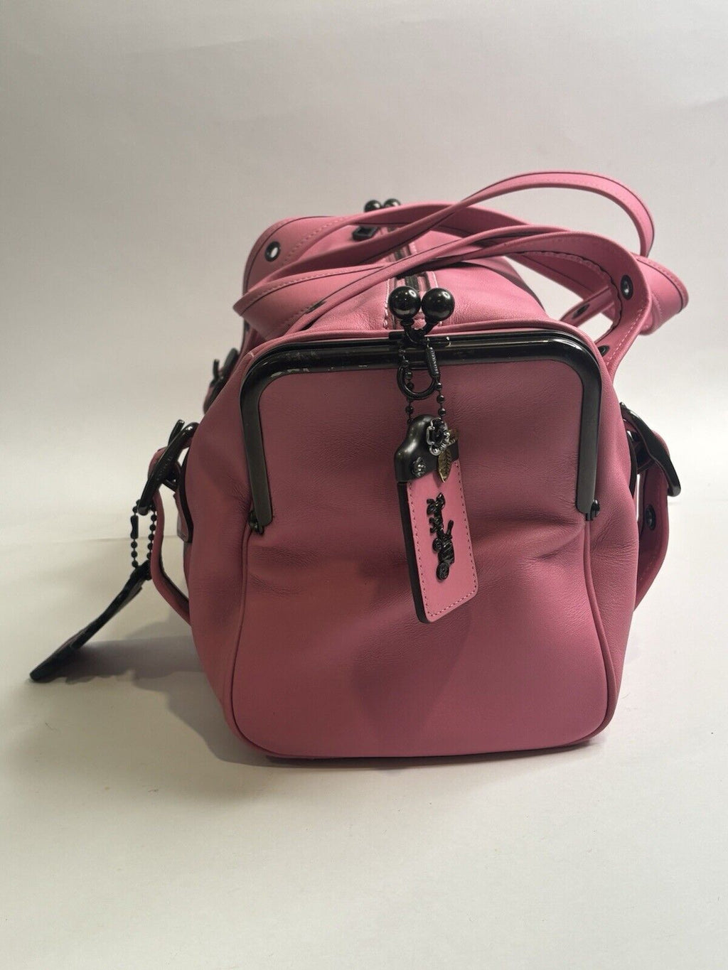 🌺🩷 Keith Haring X Coach Collaboration Pink Handbag🍬⚡ 🤎🌆