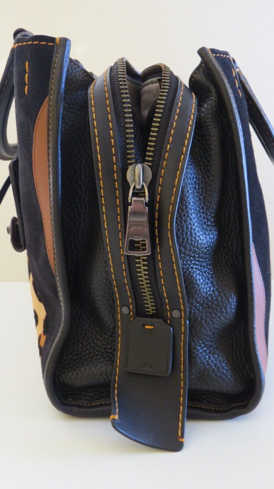 🌺🩷 Coach Rogue Bag With Leopard Patchwork B1880 32879🩶🏙️ 🤎🌆