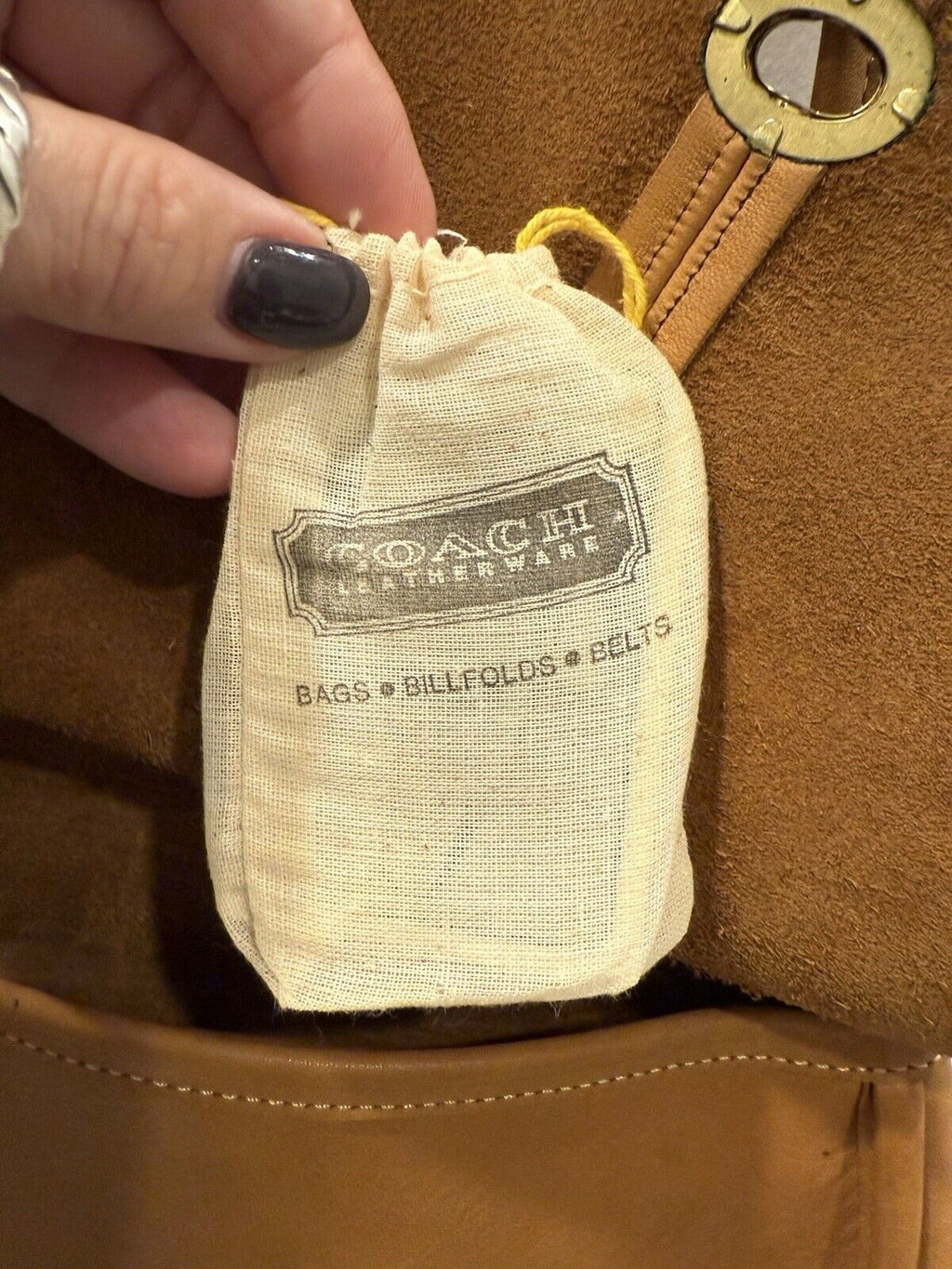 🌺🩷 Coach Vintage Crescent Saddle Bag Nyc 9235 Saddle Tan🍂✨ 🤎🌆