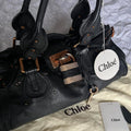 🌺🩷 Stunning Authentic Black Chloe Paddington Bag With Bronze Hardware And Crystal Lock💙🌀 🤎🌆