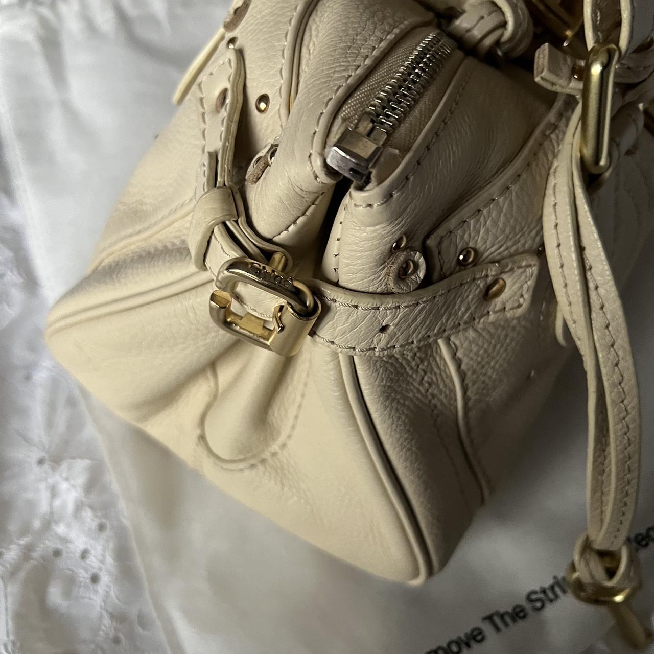 🌺🩷 Authentic Cream Chloe Paddington Bag With Gold Hardware✨🔥 🤎🌆