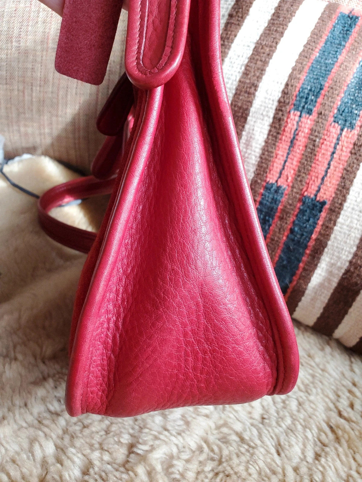 🌺🩷 Coach Vintage Janice In Berkeley Suede Red🌺🩷 🤎🌆