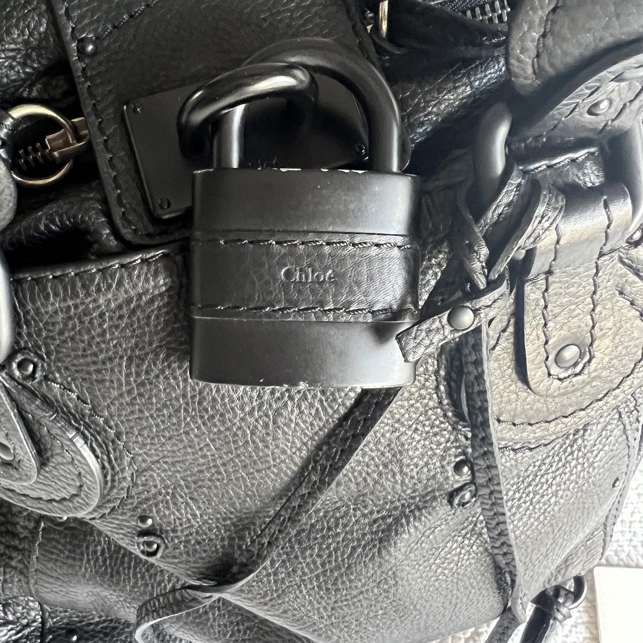 🌺🩷 Black Chloe Paddington Bag In Matte Black Hardware🖤🍫 🤎🌆