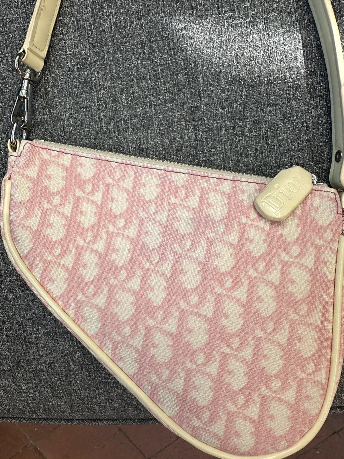 🌺🩷 Rare Vintage Saddle Bag Diorissimo Canvas Mini Very Good Condition🌺🩷 🤎🌆