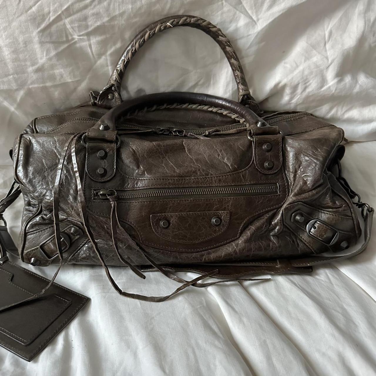 🌺🩷 🍇💜Preowned BROWN BALENCIAGA CITY BAG🍇💜 🤎🌆