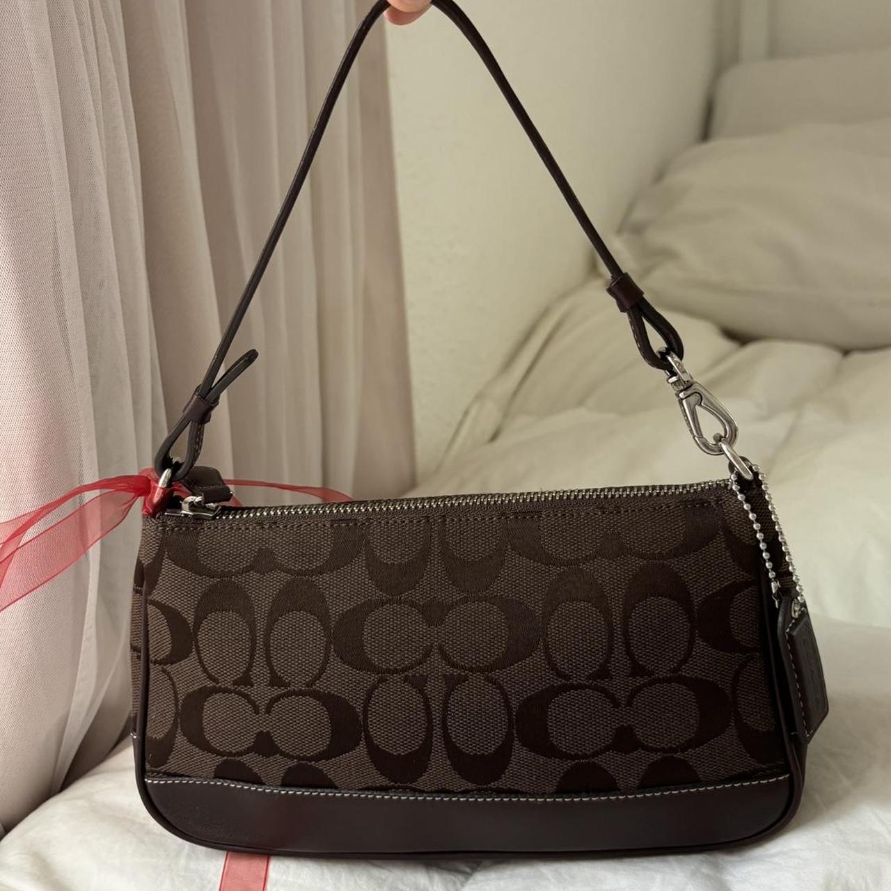 🌺🩷 Coach Brown Demi Bag🪻🍃 🤎🌆