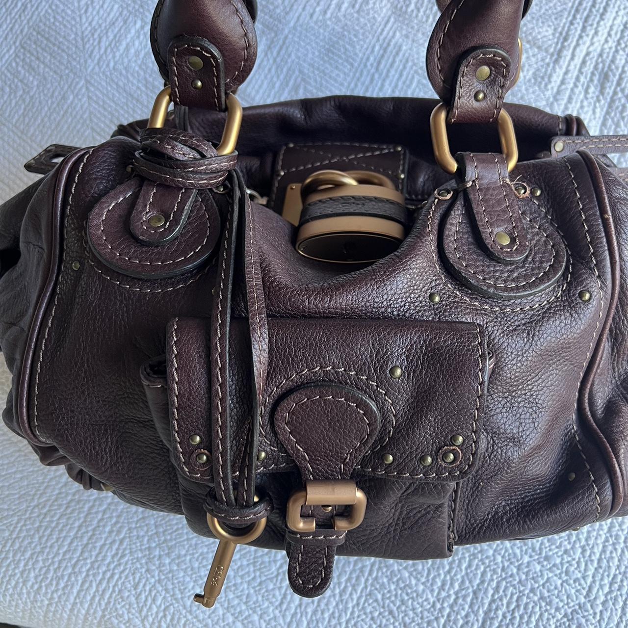 🌺🩷 Brown Chloe Paddington Bag With Gold Hardware🤎🌆 🤎🌆