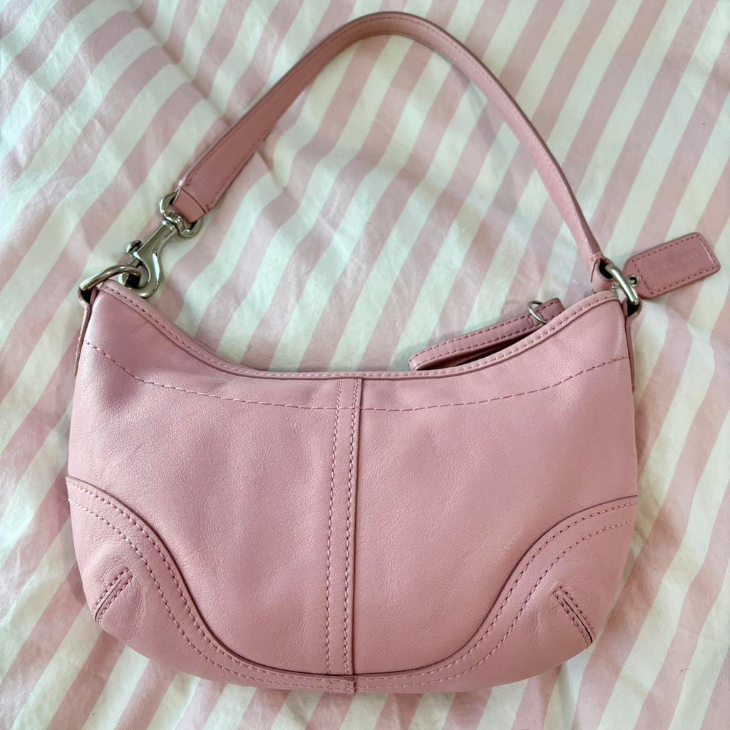🌺🩷 Baby Pink Coach Hobo🤎🌆 🤎🌆