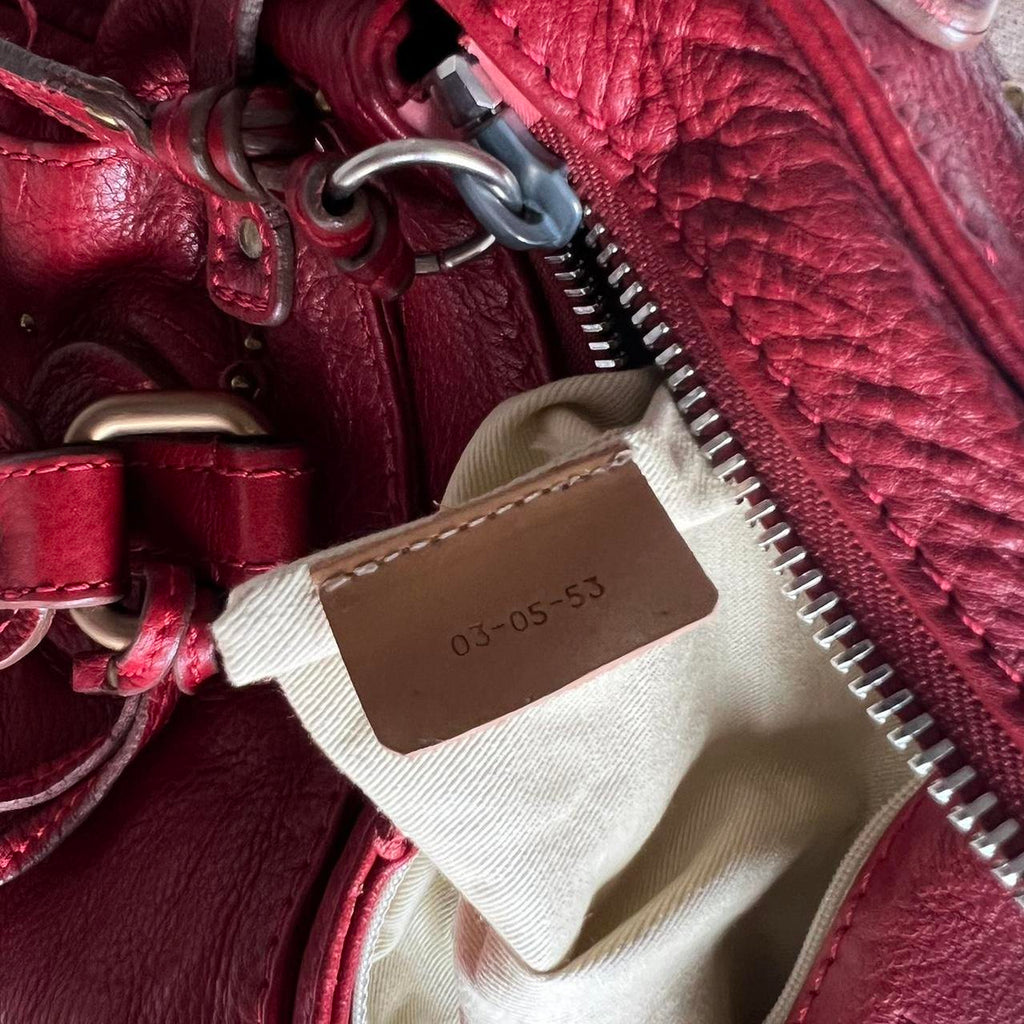 🌺🩷 Gorgeous Red Chloe Paddington Bag With Gold Hardware🍒❤️‍🔥 🤎🌆