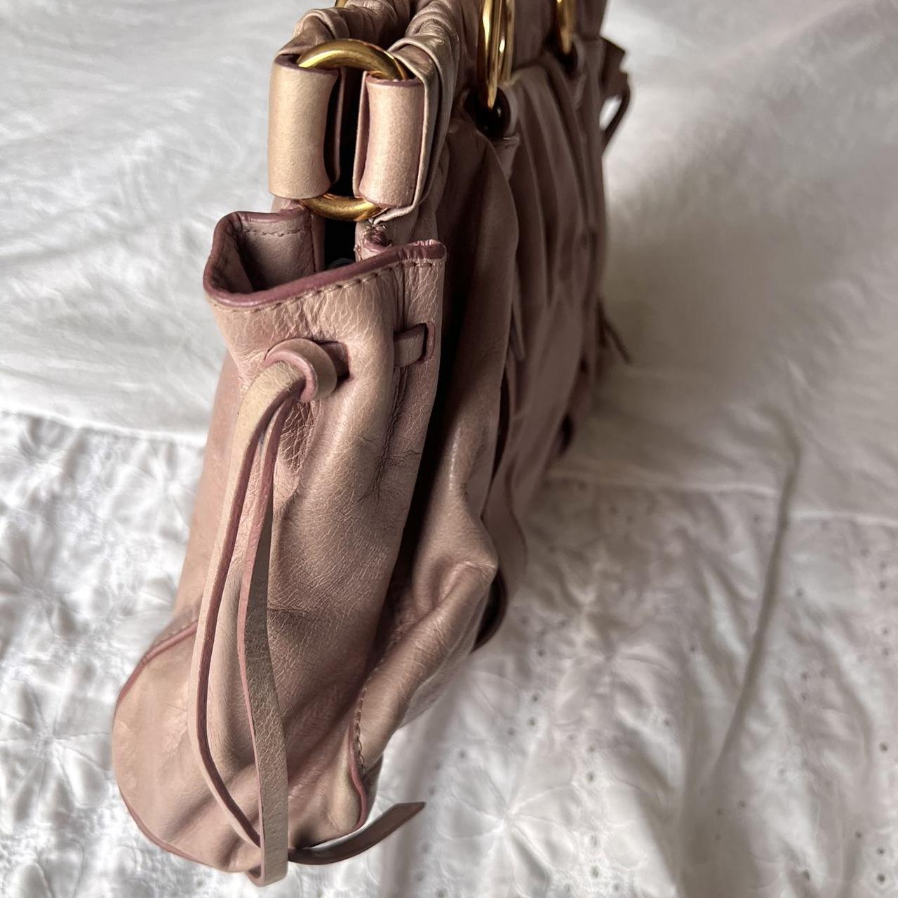 🌺🩷 Gorgeous Authentic Dusty Pink Miu Miu Vitello Bag With Gold Hardware🍂✨ 🤎🌆