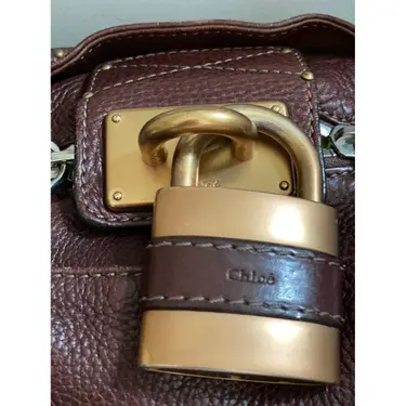 🌺🩷 CHLOE PADDINGTON LEATHER HANDBAG🌲🍀 🤎🌆
