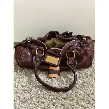 🌺🩷 CHLOE PADDINGTON LEATHER HANDBAG🌲🍀 🤎🌆