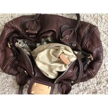 🌺🩷 CHLOE PADDINGTON LEATHER HANDBAG🌲🍀 🤎🌆